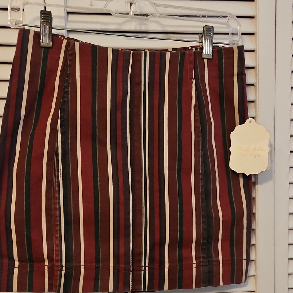 Altar'd State Red and Black Mini Pencil Skirt